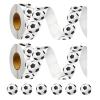 1000 Pcs Soccer Stickers, Round Sports Football Sticker Roll, Self Adhesive Ball Labels, Black White Water Bottles Laptops Scrapbooks Sports Party Favors Presents Men Women view 1