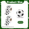 1000 Pcs Soccer Stickers, Round Sports Football Sticker Roll, Self Adhesive Ball Labels, Black White Water Bottles Laptops Scrapbooks Sports Party Favors Presents Men Women view 2