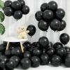 100pcs Matte Black Balloons 5 Inch - Small Mini Black Latex Balloons for Balloon Arch Garland Filler for 2026 Graduation, Halloween, Wedding, Birthday, Party Decorations view 1