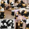 100pcs Matte Black Balloons 5 Inch - Small Mini Black Latex Balloons for Balloon Arch Garland Filler for 2026 Graduation, Halloween, Wedding, Birthday, Party Decorations view 4