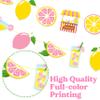 2pcs Pink Lemonade Party Banners Lemon Citrus Garland, Summer Fruit Lemonade Stand Bunting for Lemonade Themed Birthday Baby Shower Pool Party Summer BBQ Home Decor view 3
