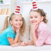 2 Pcs Cat Headband with Red and White Striped Hat Dr Suess Hat The Book Character Costume 100 Days of School Costume for Girls Women Men Halloween Cute Headwear Halloween Party Cosplay Accessories view 3