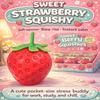 Strawberry Squishy, Realistic Strawberry Stress Ball, Squeezable Toy Fruit Ball,Party Favor Slow Rise Pressure Release Toy Adults view 2