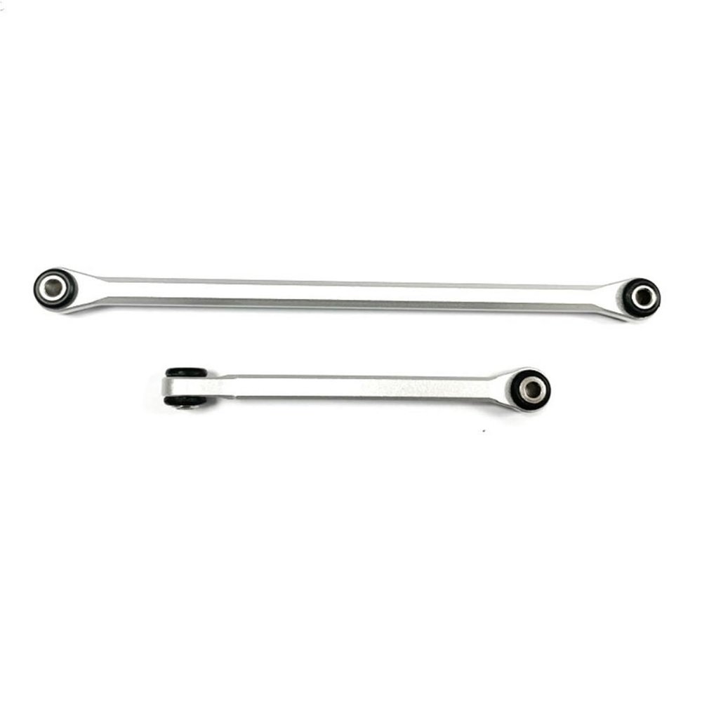 for Axial UTB18 1/18 rc Car Part Aluminum Alloy Steering Link Rod Linkage Tie Spare Parts RC Links Linkage(Silver)