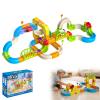 Electric Train Set for Kids Ages 3-8, 208Pcs 3D Flexible Race Track Toy, Gravity-Defying 360 Loop Building Set, STEM DIY Railroad Learning Toy Gift for Toddlers Boys Girls view 1