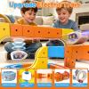 Electric Train Set for Kids Ages 3-8, 208Pcs 3D Flexible Race Track Toy, Gravity-Defying 360 Loop Building Set, STEM DIY Railroad Learning Toy Gift for Toddlers Boys Girls view 2