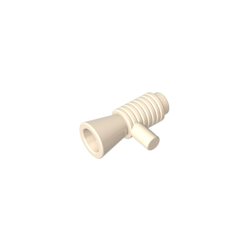 Gobricks GDS-90006 4349 Horn/Blaster, White (Yellowish), 10 pcs Brick Parts