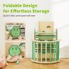 CABIHOME 7-in-1 Foldable Toddler Climbing Toys Indoor, Collapsible Triangle Set, Wooden Playground Jungle Gym for Kids, Climber Gift for Boys & Girls Toddler Climbing Toys, Green view 3