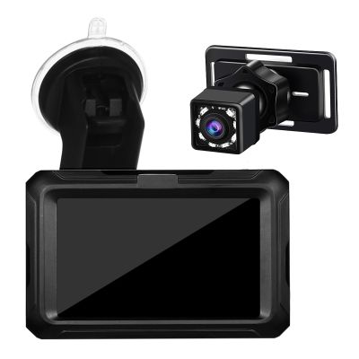 Leftwei Baby Car Camera 4.3" Monitor, Rear Facing Backseat Camera Car Mirror with Night Vision, 360 Rotation, Wide View Angle, USB Plug for Newborn Infant Safety