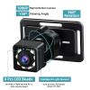 Leftwei Baby Car Camera 4.3" Monitor, Rear Facing Backseat Camera Car Mirror with Night Vision, 360 Rotation, Wide View Angle, USB Plug for Newborn Infant Safety view 3