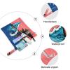 Yoogain mess-proof waterproof bag 2 Pack travel essentials for baby with handles for daycare (Tropical Tree Red Navy) view 4