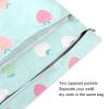 Yoogain mess-proof gym clothes bag 2 Pack wet bag for swimsuit with handles for baby diapers (fruit Heartshaped Pastel Blue) view 3