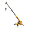 Chosertory Crane Engineering Truck Educational Toy Crawler Crane Arm Adjustable Rotation Construction Vehicle Model PP Material Suitable for Child Gift view 1
