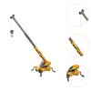 Chosertory Crane Engineering Truck Educational Toy Crawler Crane Arm Adjustable Rotation Construction Vehicle Model PP Material Suitable for Child Gift view 2