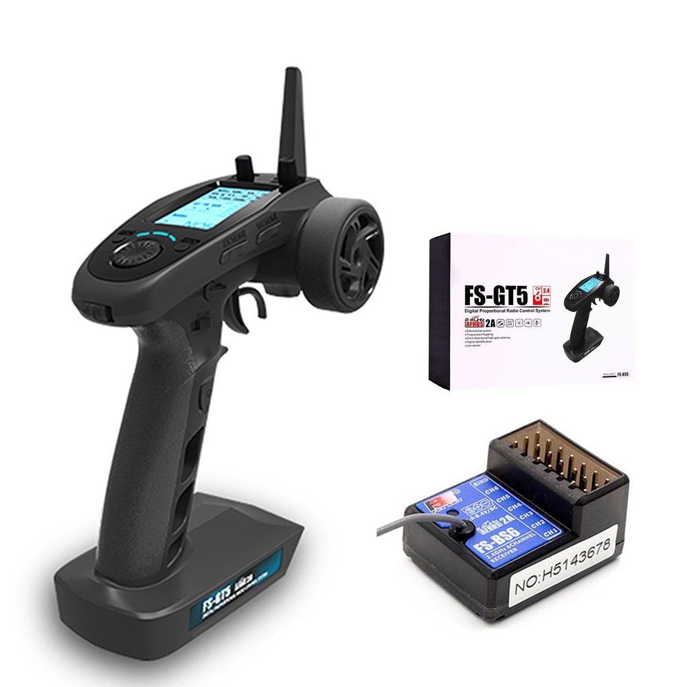 Flysky FS-GT5 6CH AFHDS RC Transmitter with FS-BS6 Receiver
