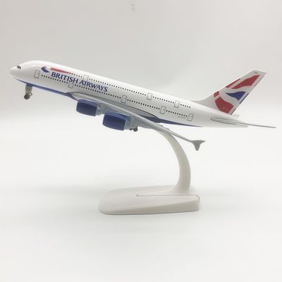 A380 British Airways Model 1:300 Scale Alloy Diecast Aircraft Desktop Display Piece for Collector Aviation Fan