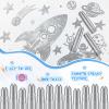 Gilprop Solid Tempera Paint Sticks Washable Quick Drying Paint Sticks Bulk No Mess Crayons for Painting Canvas Posters Arts Project Gifts (24 Pcs,Silver) view 3