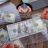200 Pack Currency Topload Holder, 6.8" x 2.9" Dollar Bill Sleeves Hard Plastic Clear Money Holder Rigid Protective Waterproof Currency Sleeves Dollar Bill Display Protector view 3