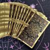 Six Hearts Gold Foil Tarot Cards Deck Rider-Waite Style 78 Card Classic Tarot Set with Guidebook, Premium PVC Waterproof Durable Material for Beginners & Professionals view 3