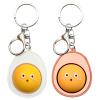 2 Pieces Egg Fidget Clicker - Cartoon Expression Keychain with Crisp Sound, Stress Relief and Sensory Toy for Adults, Ideal for Home, Office, and Travel view 1