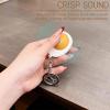 2 Pieces Egg Fidget Clicker - Cartoon Expression Keychain with Crisp Sound, Stress Relief and Sensory Toy for Adults, Ideal for Home, Office, and Travel view 2