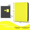 1000+ Pockets Trading Card Binder, 16 Pockets Trading Card Binder Ringless Side Loading Trading Card Album Folder for TCG,MTG,Sports Cards(Yellow-1) view 2