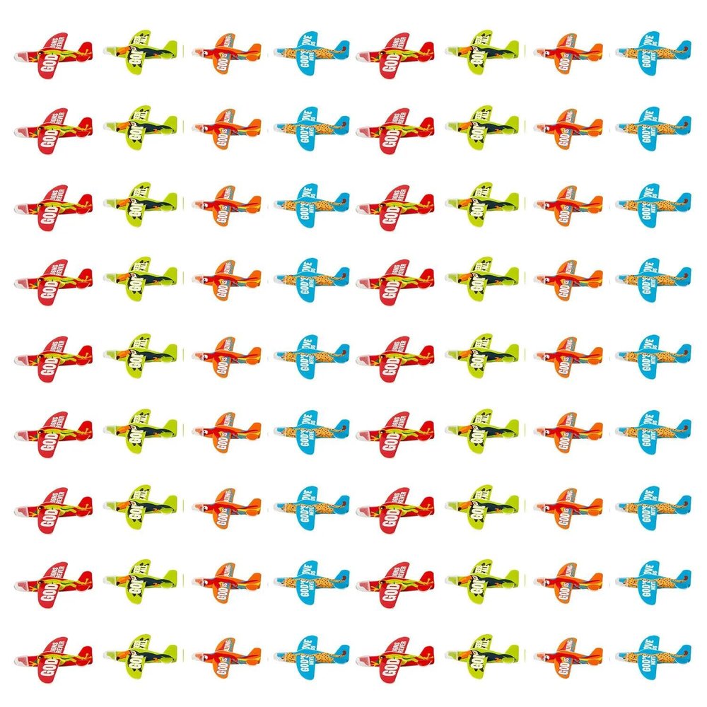 4" x 2 3/4" Bulk 72 Pc. Mini Rainforest VBS Animal Foam Gliders - VBS 2026