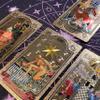 Six Hearts Sun Gold Foil Tarot Cards Deck Six Hearts 78 Card Classic Tarot Set with Guidebook, Premium Waterproof PVC Divination Tarot Cards for Beginners & Professional Readings, Gold Sun Design view 3