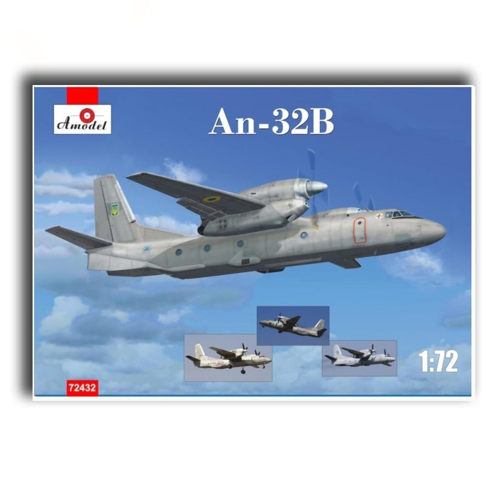 Amodel 72432 1/72 An-32 Ukrainian Defense Forces & Mexican Air Force Scale Model/Replica