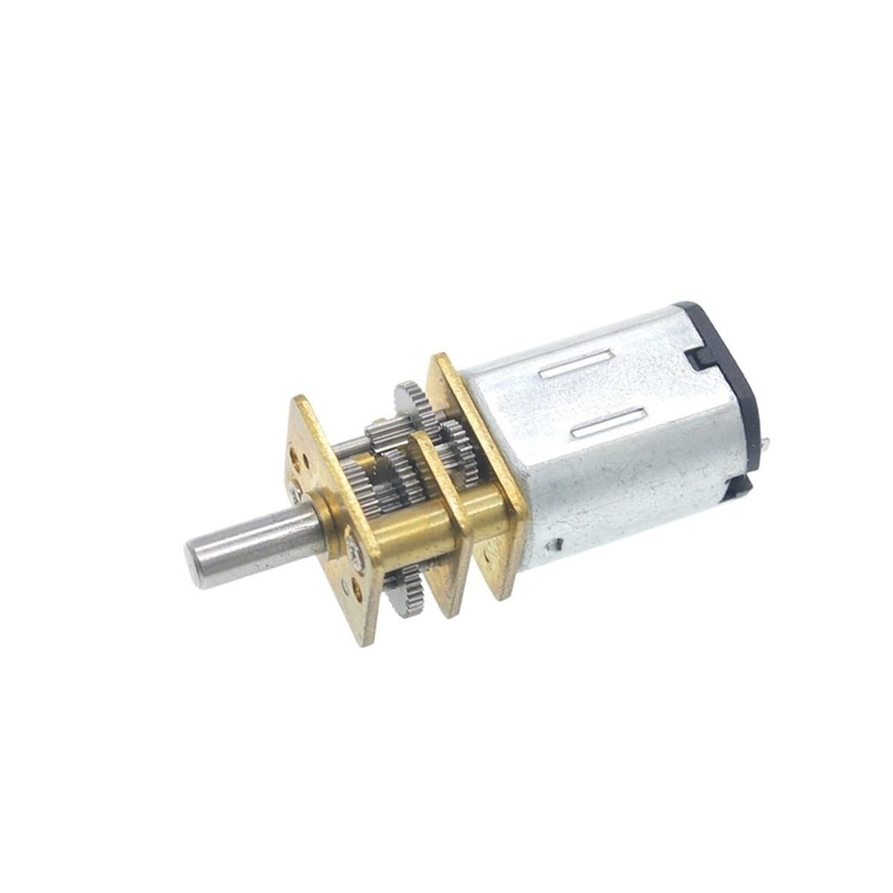 12GA-N20 Miniature DC Metal Gear Motor 3V 3.7V 5V 6V 12V Low RPM High Torque 4WD Car Electric Screwdriver Door Lock Motor(Bracket Motor,50 RPM,6V)