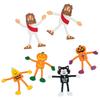 4" 4 1/4" Bulk 48 Pc. Religious Halloween Character & Jesus Vinyl Bendable Assortment view 1