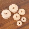 10 Slab Wooden Wheels, Toy Wheels, Craft Wheels, Wooden Discs for DIY Toy Cars, Trucks, and Train Projects. Sturdy Wood Quality for Christmas Crafts, 2.5cm view 4