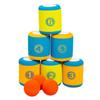 2 1/4" x 3 3/4" Stacking Foam Cans Ball Toss Game Set - 9 Pc. view 1