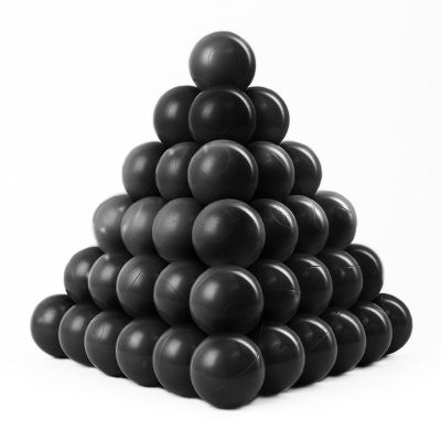 170pk Crush-Proof Black Pit Balls for Playpen, Ball Pit & Party Decor