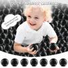 170pk Crush-Proof Black Pit Balls for Playpen, Ball Pit & Party Decor view 2