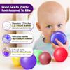 100pk Crush-Proof Rainbow Pit Balls for Playpen, Playhouse & Party Decor view 3