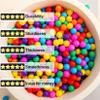 100pk Crush-Proof Rainbow Pit Balls for Playpen, Playhouse & Party Decor view 4