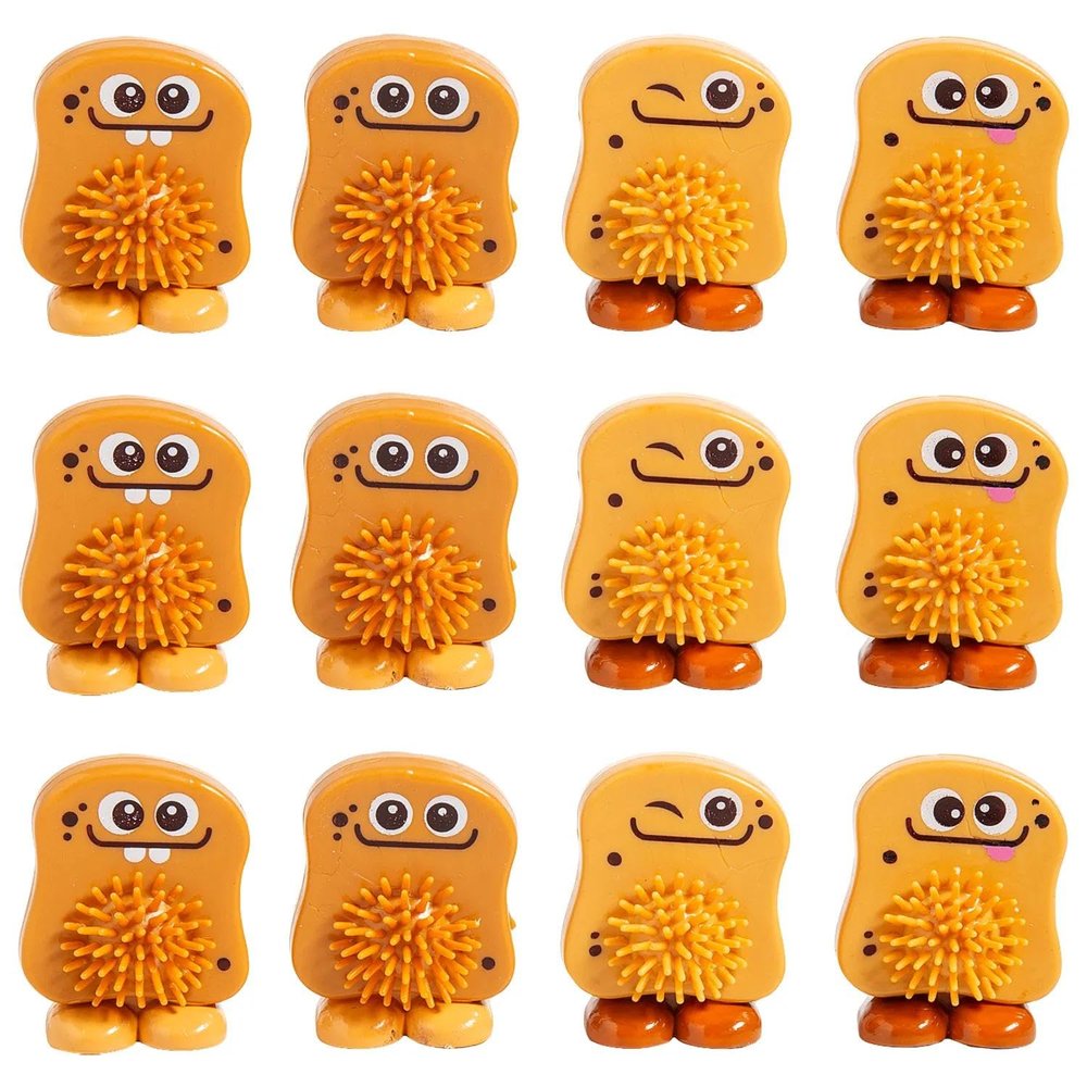 2 1/4" Mini Chicken Nugget Vinyl Porcupine Characters - 12 Pc.
