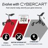 Alphard Golf Push Cart Cybercart Push+ 3 Wheel Golf Cart w Accessories Cup Holder, Umbrella Holder, Magnetic Pad Compact Folding, Upgradeable to Electric view 3