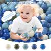 Crush-Proof Pearl Multicolor Play Balls 50pk 2.2 Inch Plastic Pit Balls view 2