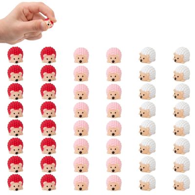 1/2" Micro Love in Bloom Vinyl Hedgehogs - 24 Pc.