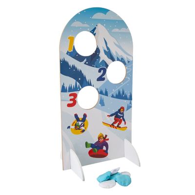 15 1/4" x 30" Mountain Slopes Snowball Bean Bag Toss Game 7 Pc. VBS 2026