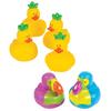 2" 2 1/2" Tropical Toucan & Pineapple Rubber Duck Assortment 24 Pc. view 1