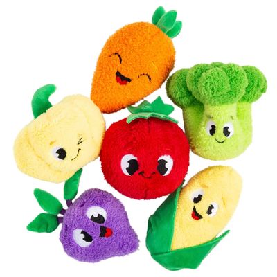 5" 7" Garden Gang Stuffed Vegetable Characters 6 Pc.