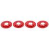 AMONIDA RC Brake Caliper, Aluminum Alloy Simulation Wheel Brake Disc, Exquisite Appearance Caliper with Durable Design, Ideal for 1/10 RC Crawler Car Axial SCX10 (Red) view 4