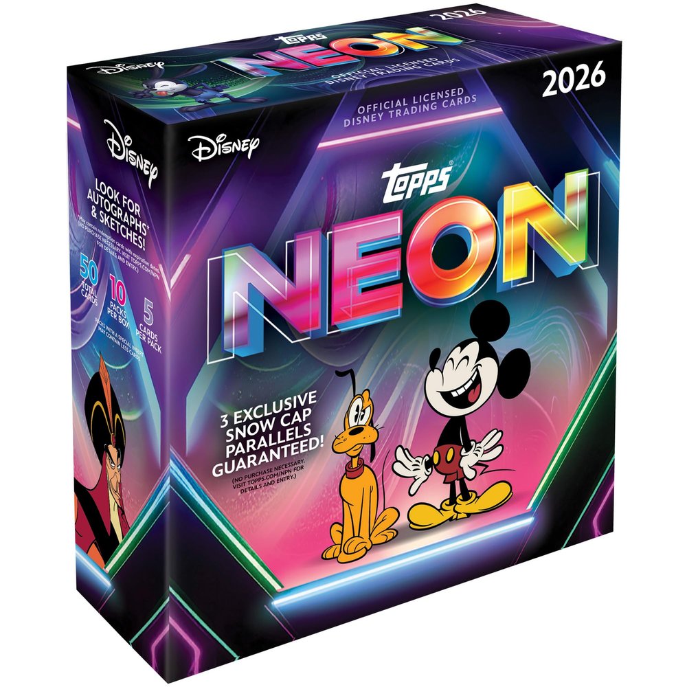 2026 Topps Disney Neon - Factory Sealed - Mega Box