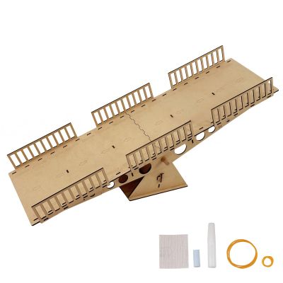 ZELIYOON RC Crawler Seesaw Obstacle Ramp, Balance Board Course Accessory for 1/18 1/24 Scale RC Crawler Cars, Detachable Tabletop Rock Crawling Obstacle