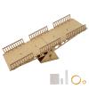 ZELIYOON RC Crawler Seesaw Obstacle Ramp, Balance Board Course Accessory for 1/18 1/24 Scale RC Crawler Cars, Detachable Tabletop Rock Crawling Obstacle view 1