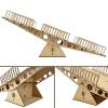 ZELIYOON RC Crawler Seesaw Obstacle Ramp, Balance Board Course Accessory for 1/18 1/24 Scale RC Crawler Cars, Detachable Tabletop Rock Crawling Obstacle view 4