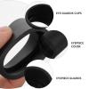 SEWCHICS Microscope Eyepiece Guards Rubber Eye Shield Covers 33 Millimeter Diameter 2pcs for Binocular Stereo Microscope Classroom Science Supplies view 3